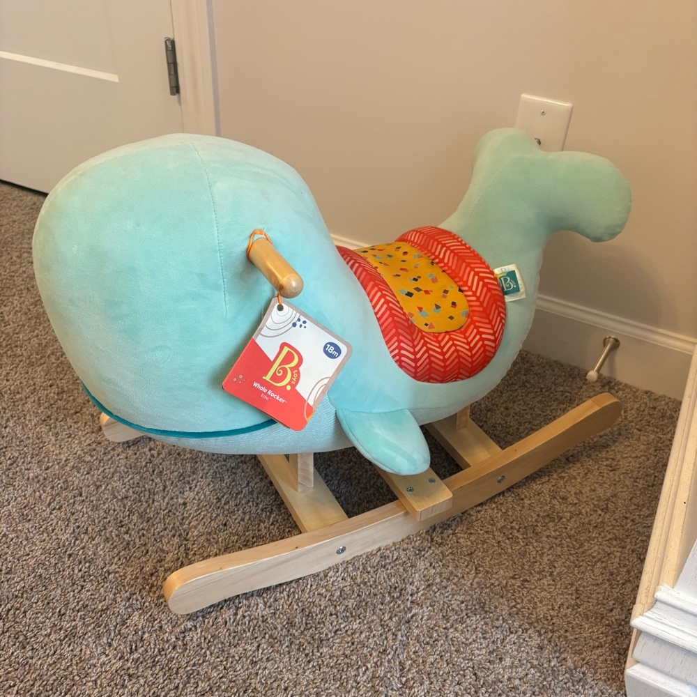 B Toys Wooden Whale Rocker Echo